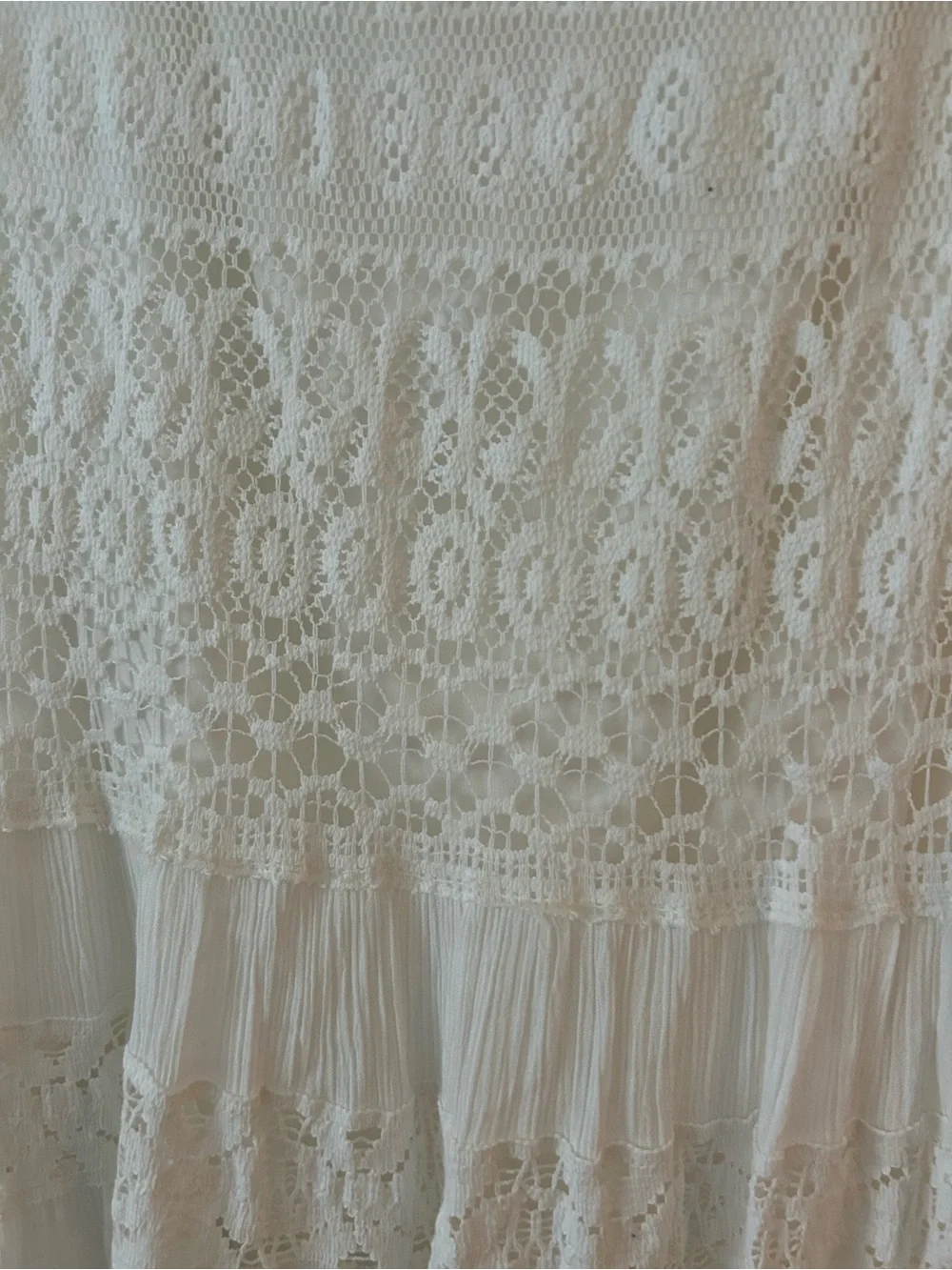 Cream Crochet Maxi Dress